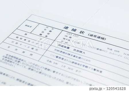 強盗致傷罪の逮捕状（闇バイト） 120541828