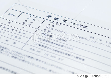 強盗致傷罪の逮捕状（闇バイト） 120541832