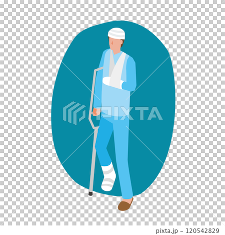 Injured man 120542829