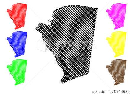 Saint James Parish (Parishes of Jamaica, Cornwall County) map vector illustration, scribble sketch St. James map Saint James Parish (Parishes of Jamaica, Cornwall County) map vector illustration, scribble sketch St. James map 120543680