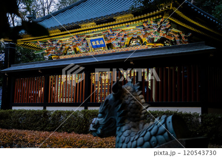 紅葉のライトアップされた瑞鳳殿 紅葉のライトアップされた瑞鳳殿 120543730