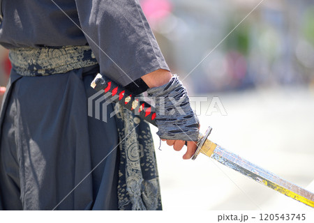 関東・小田原北条五代祭り(北條五代祭り)・戦国時代の武者行列、風魔忍者の雄姿・神奈川県小田原市(3) 120543745