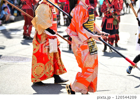 関東・小田原北条五代祭り(北條五代祭り)・戦国時代の武者行列、着物のお姫様・神奈川県小田原市(5) 関東・小田原北条五代祭り(北條五代祭り)・戦国時代の武者行列、着物のお姫様・神奈川県小田原市(5) 120544209