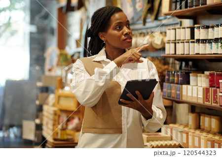 Investigating Shelf Items in Organic Store 120544323