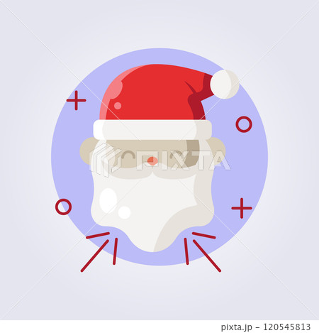 santa claus icon illustration vector design santa claus icon illustration vector design 120545813