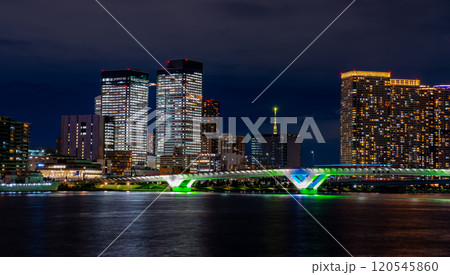 東京・晴海大橋とマンション群 東京・晴海大橋とマンション群 120545860