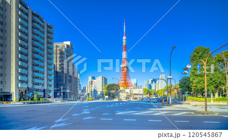 東京タワー・赤羽橋交差点 120545867