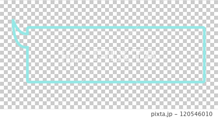 Simple horizontal speech bubble 2 (light blue, line drawing only) Simple horizontal speech bubble 2 (light blue, line drawing only) 120546010