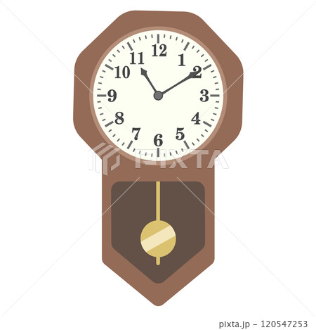 振り子時計のイラスト 120547253