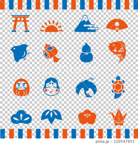 日本幸運符圖標 日本幸運符圖標 120547855