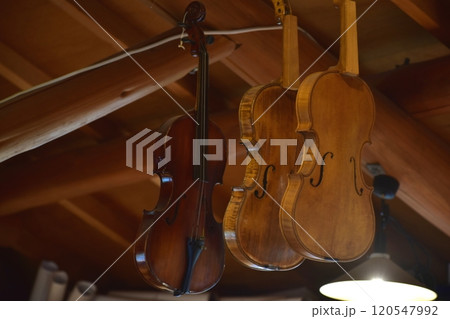 バイオリン　楽器　音楽 120547992