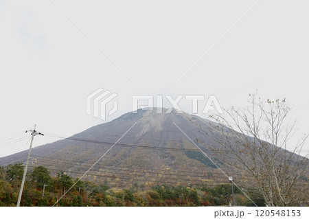 晩秋の大山　伯耆町小林方面から撮影 120548153