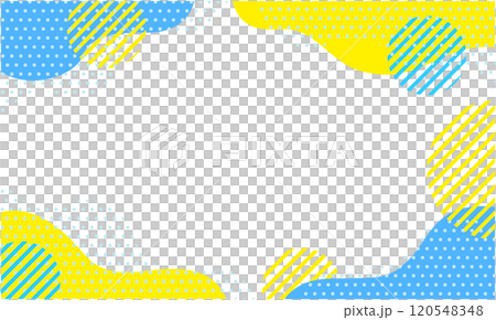 流行幾何圖案背景素材06淺藍色藍黃色 120548348