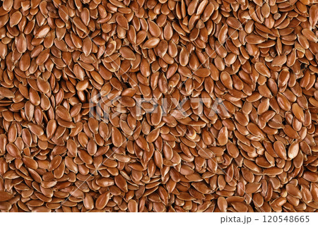 flaxseed as a background. Top view. Flat lay flaxseed as a background. Top view. Flat lay 120548665