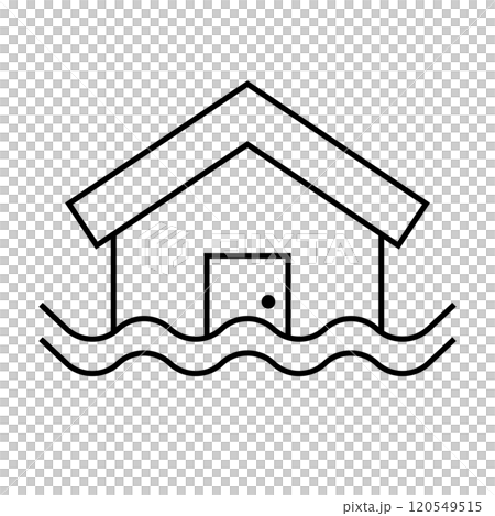 Flood icon simple Flood icon simple 120549515
