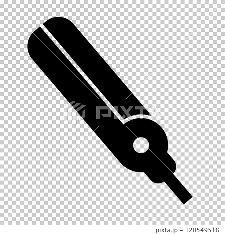 Hair iron silhouette Hair iron silhouette 120549518