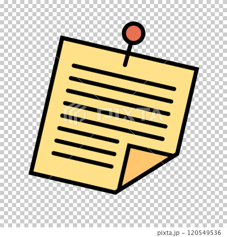 Sticky note icon 120549536