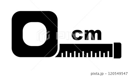 メジャーとcmのシルエット 120549547