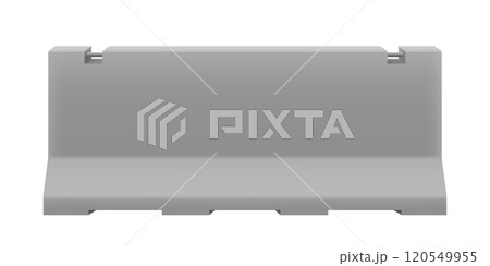 Iron concrete road barriers for blocking road, isolated on white background. Design elements of the guardrails. Realistic 3D isometric style, vector illustration. road barrier fence Iron concrete road barriers for blocking road, isolated on white background. Design elements of the guardrails. Realistic 3D isometric style, vector illustration. road barrier fence 120549955
