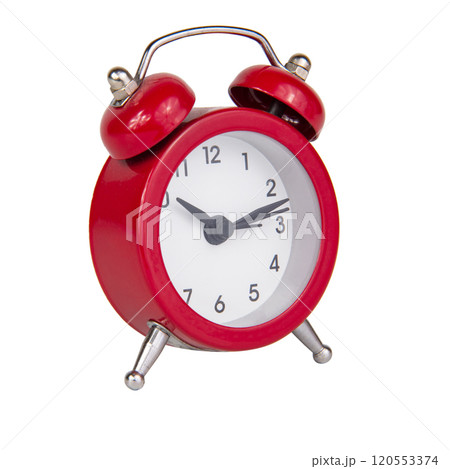 Red alarm clock bell isolated on the white background Red alarm clock bell isolated on the white background 120553374