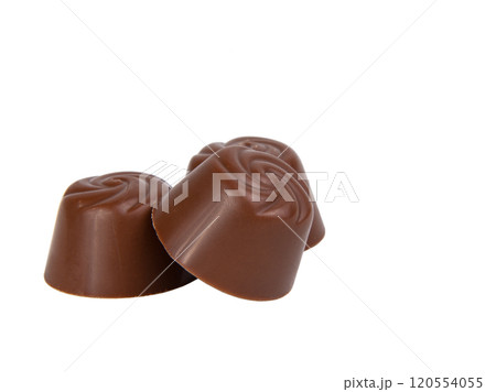 Milk chocolate candy sweet isolated on the white background 120554055