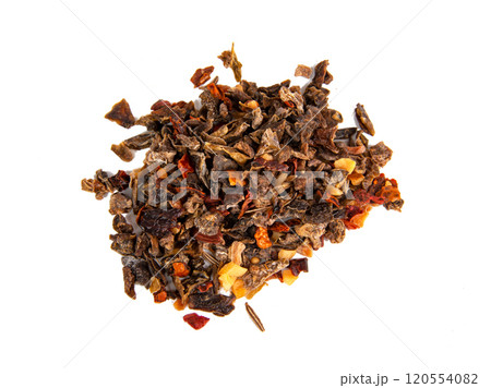 Aroma dried different spices isolated on the white background 120554082