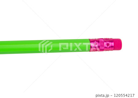 Bright pencil eraser for drawing isolated on the white background 120554217
