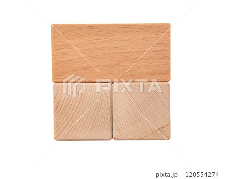 Wooden cubes for creative isolated on the white background 120554274