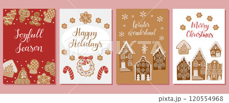 Set of festive vector Christmas banners or posters 120554968