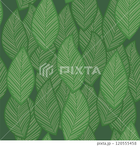 Vector Seamless Tropical leaves wallpaper, luxury nature leaves, golden banana leaf design for fabric, print, cover, banner and invitation 120555458