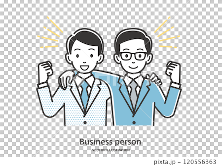 一個跨肩的商人插畫素材 120556363