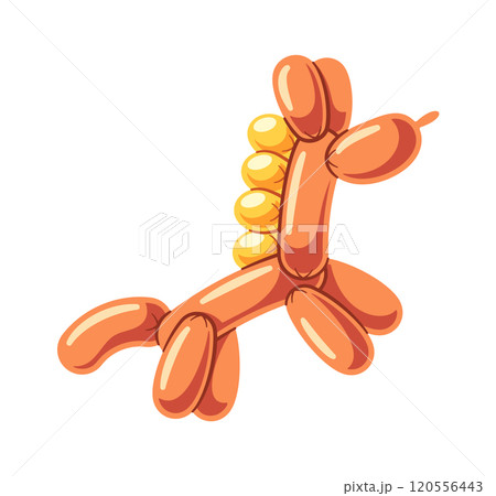 Cute horse shaped twisted balloon 120556443