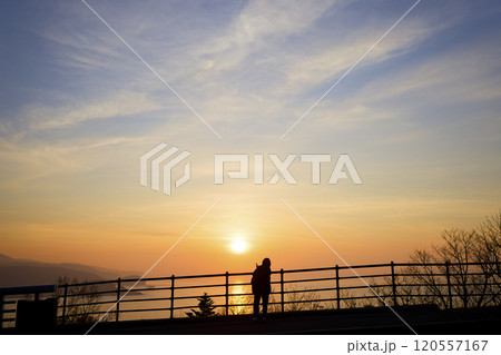 知床の夕日 知床の夕日 120557167