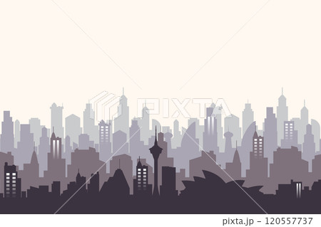 Sydney Australia skyline. Trendy cityscape silhouette 120557737