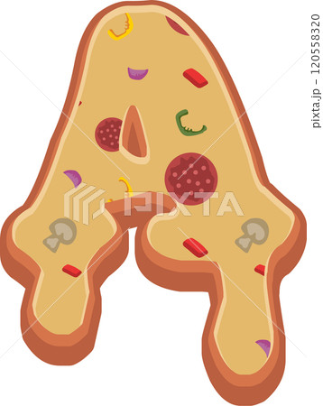 Pizza Alphabet Font Pizza Alphabet Font 120558320