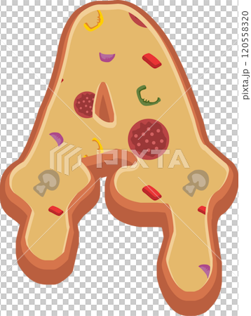 Pizza Alphabet Font 120558320