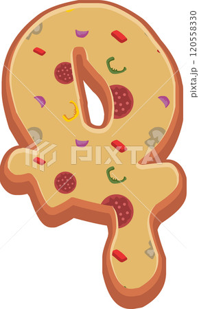 Pizza Alphabet Font Pizza Alphabet Font 120558330