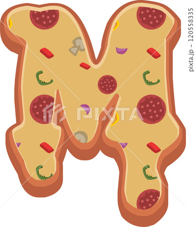 Pizza Alphabet Font Pizza Alphabet Font 120558335