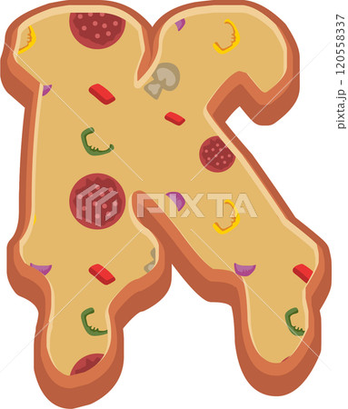 Pizza Alphabet Font 120558337