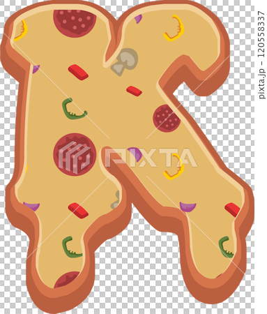 Pizza Alphabet Font 120558337