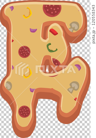 Pizza Alphabet Font Pizza Alphabet Font 120558343