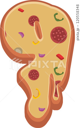 Pizza Alphabet Font 120558348