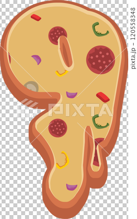 Pizza Alphabet Font 120558348