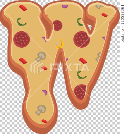 Pizza Alphabet Font Pizza Alphabet Font 120558361