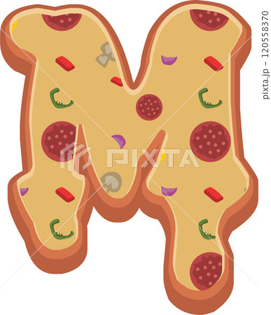 Pizza Alphabet Font Pizza Alphabet Font 120558370