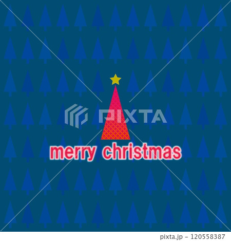 クリスマスツリー　メリークリスマス 120558387