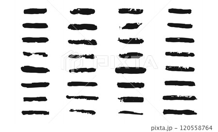 Texture brushes and blotches smears various shapes. For cover backgrounds and decorative accents for social media posters and websites. Vector illustration. Texture brushes and blotches smears various shapes. For cover backgrounds and decorative accents for social media posters and websites. Vector illustration. 120558764
