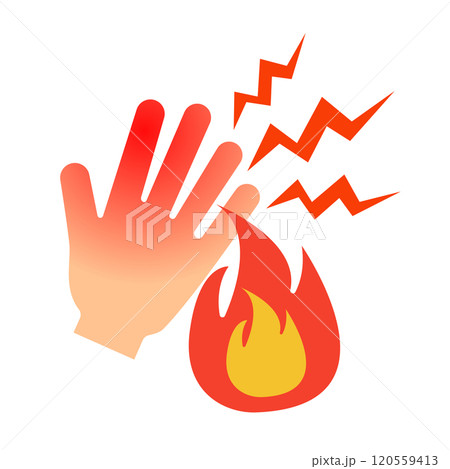 やけどのアイコン やけどのアイコン 120559413