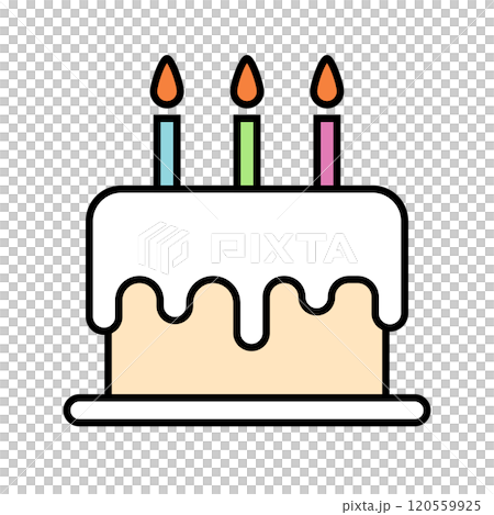 Birthday cake icon 120559925