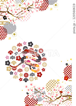 巳 年賀状 干支 背景 巳 年賀状 干支 背景 120560619